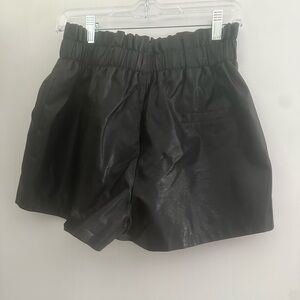 Elegant Black High Waist Women's Shorts